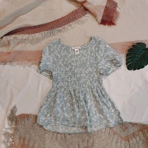 Floral ditsy flow shoulder tee